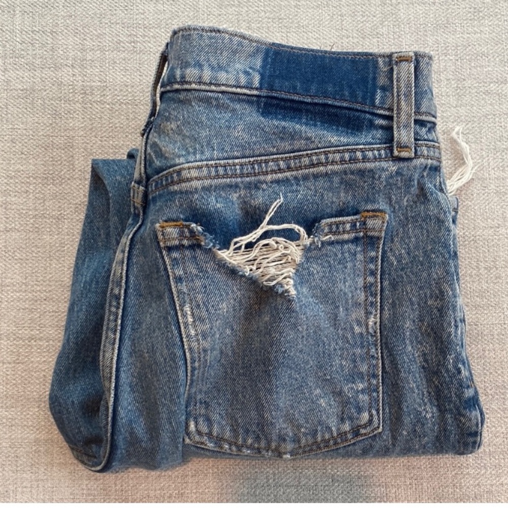 Abercrombie & Fitch Distressed Blue Denim Jeans size 27/4R